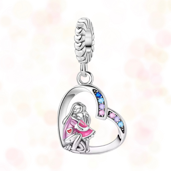 Charm en argent mère et fille