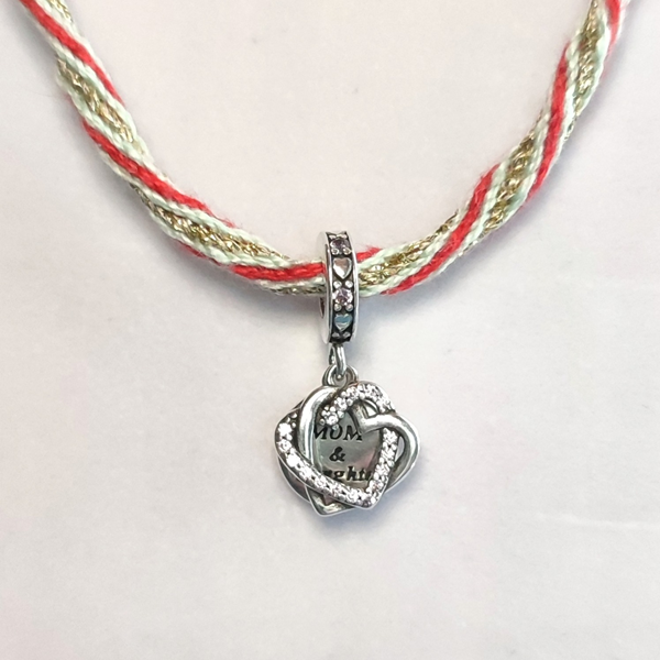 Charm double en argent mère et fille