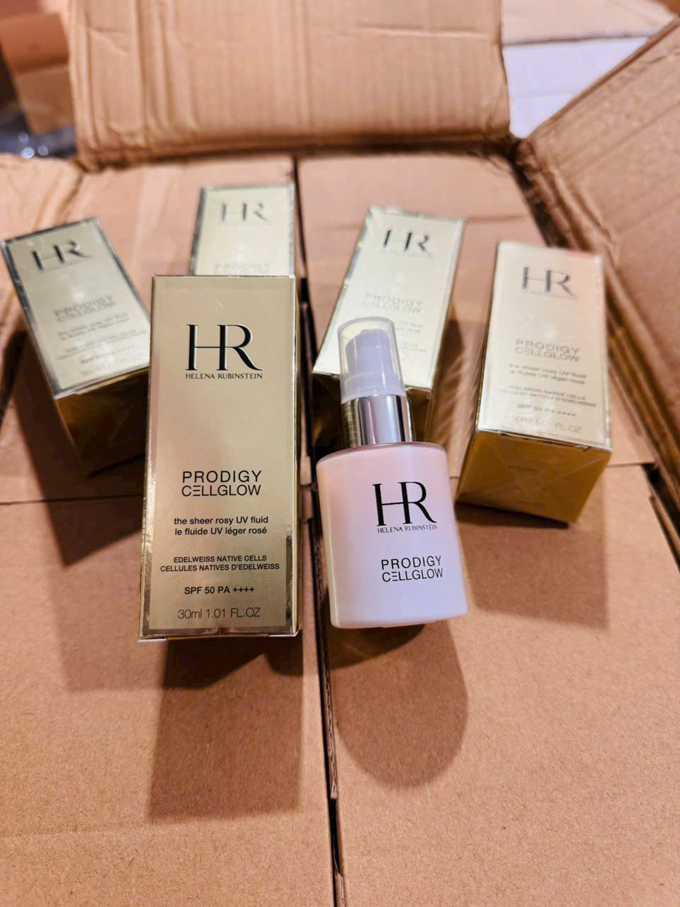 Kem Chống Nắng Helena Rubinstein Prodigy Cellglow The Sheer Rosy UV Fluid SPF 50