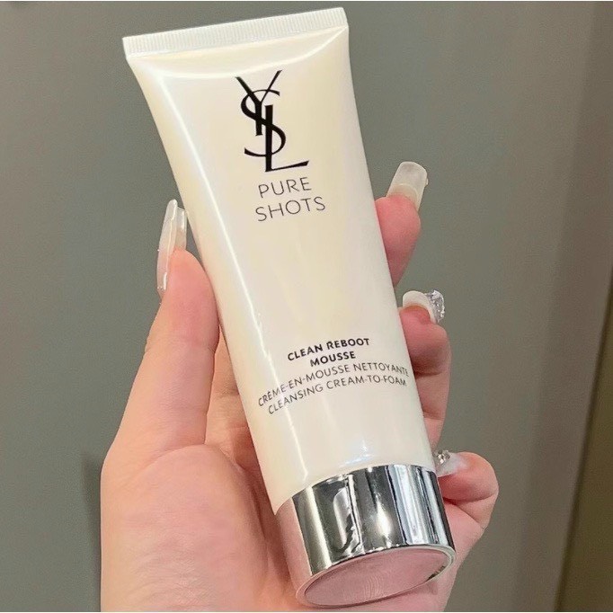 Sữa Rửa Mặt Yves Saint Laurent Pure Shots Clean Reboot Mousse