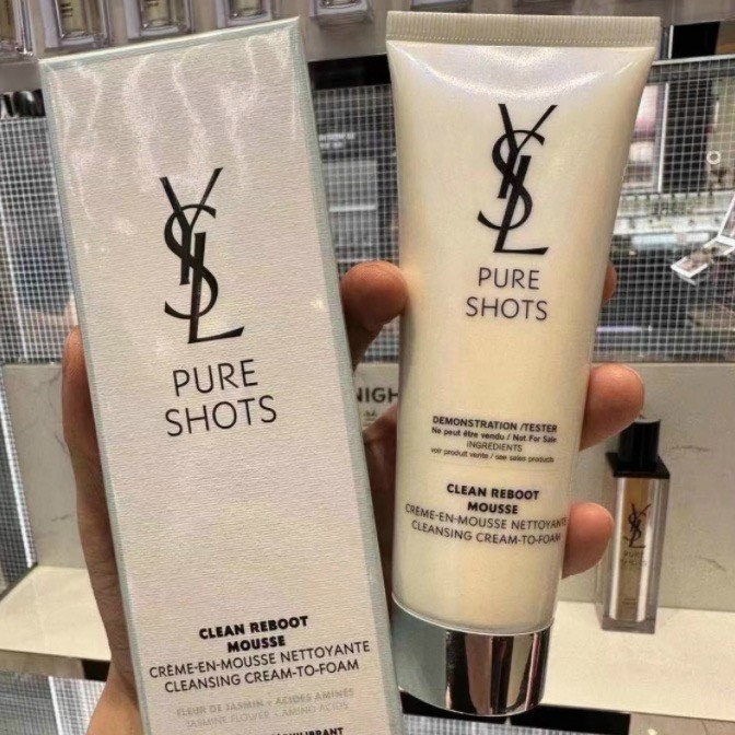 Sữa Rửa Mặt Yves Saint Laurent Pure Shots Clean Reboot Mousse