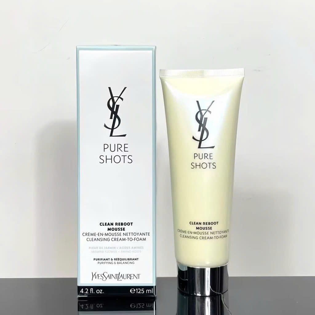 Sữa Rửa Mặt Yves Saint Laurent Pure Shots Clean Reboot Mousse
