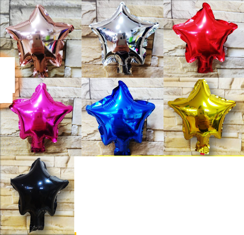 Globos en forma de estrella