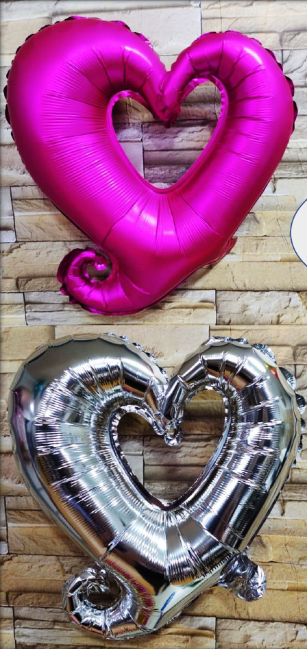 Globos en forma de corazón