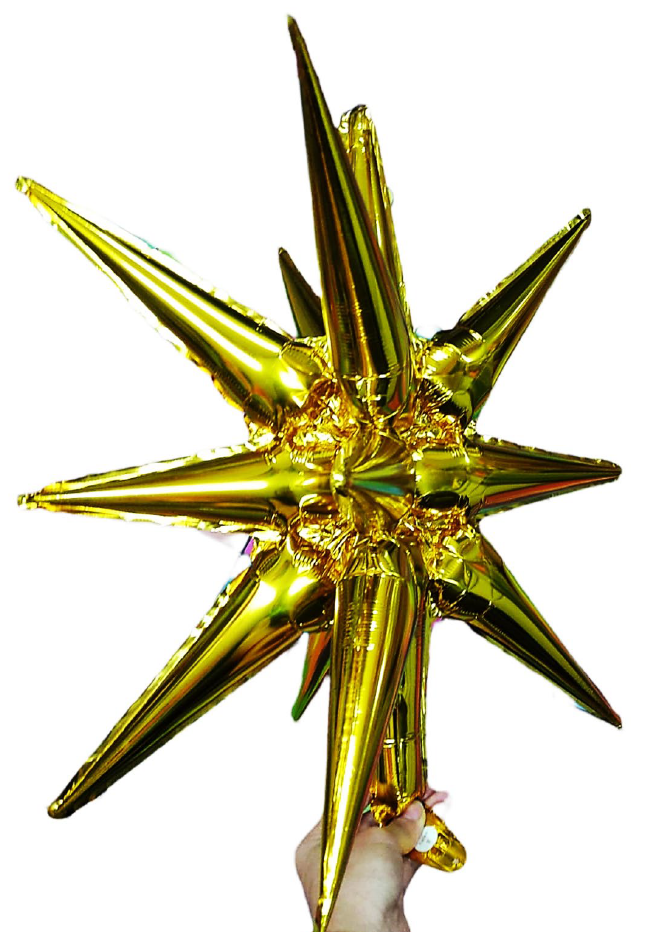 Globo de estrella dorada