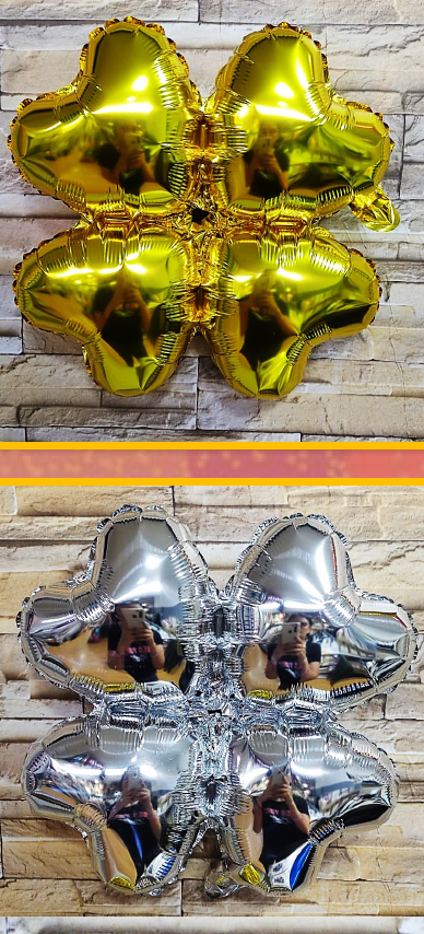 Globos metálicos de Trébol