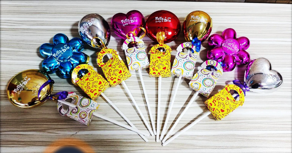 Globos y paletas decorativas