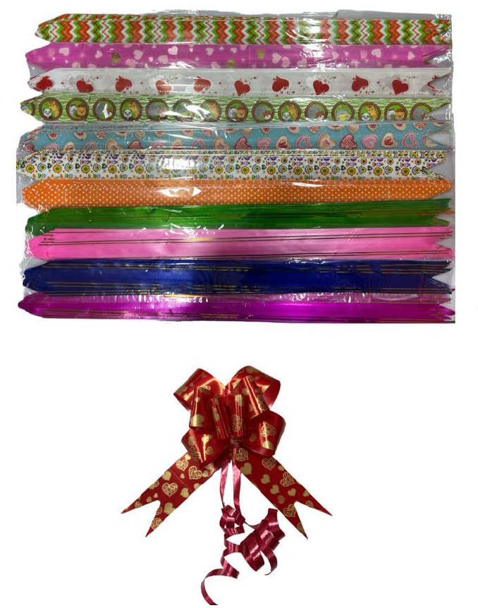 Moños decorativos de colores 47 cm