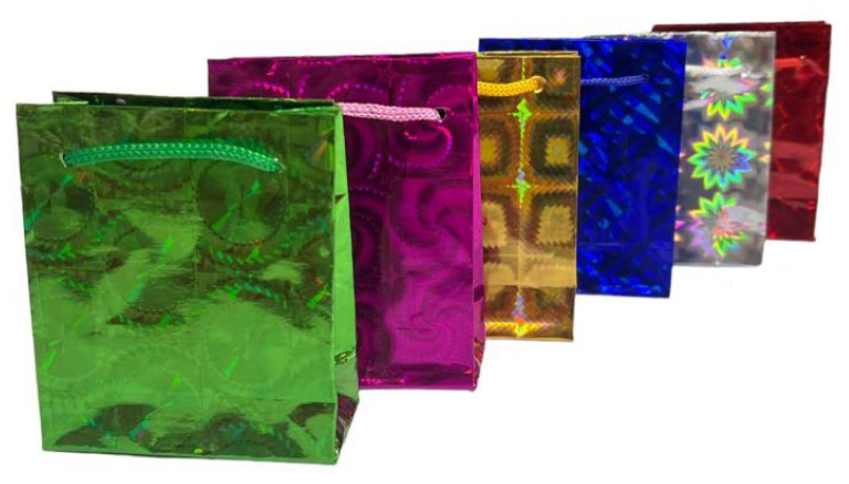 Bolsas de regalo holográficas 9.5 cm