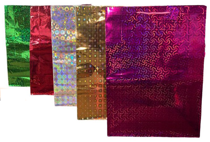 Bolsas de regalo holográficas 55.5 cm