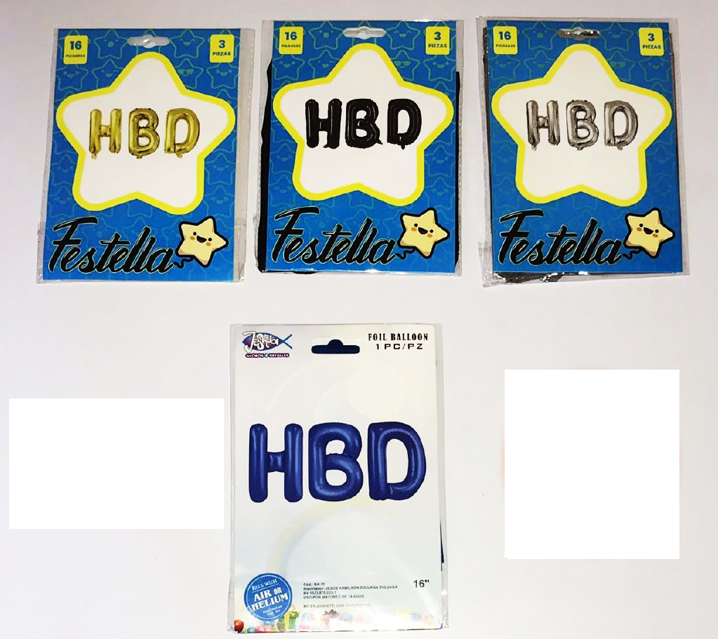 Globos HBD de cumpleaños Bouquet