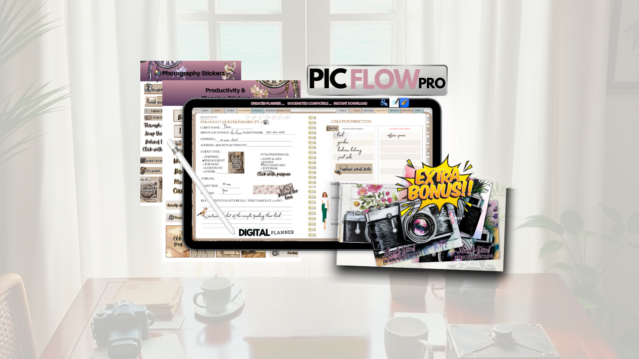 🌟  PicFlowPro The Ultimate Photography Success Bundle 🌟