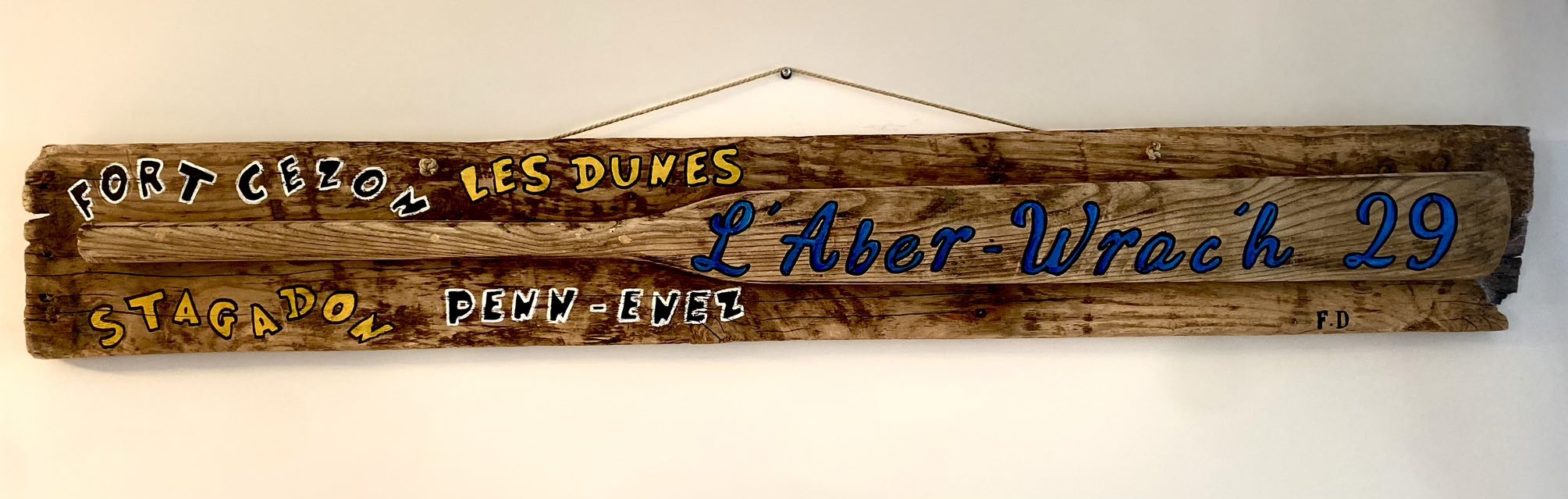 Tableau authnetique rame  L'Aber-Wrach 29