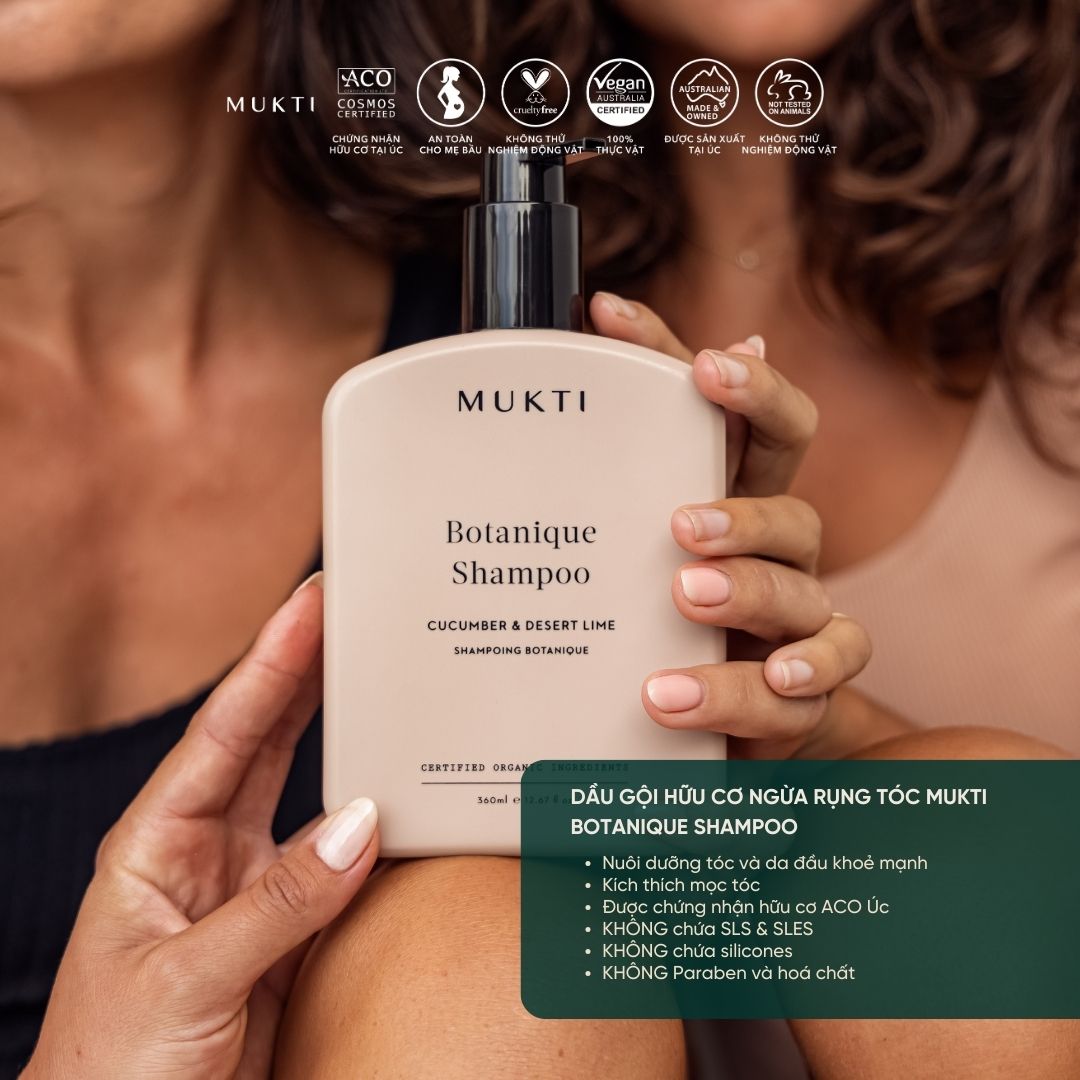 Dầu Gội Phục Hồi Và Nuôi Dưỡng Tóc Mukti Botanique Shampoo 360Ml