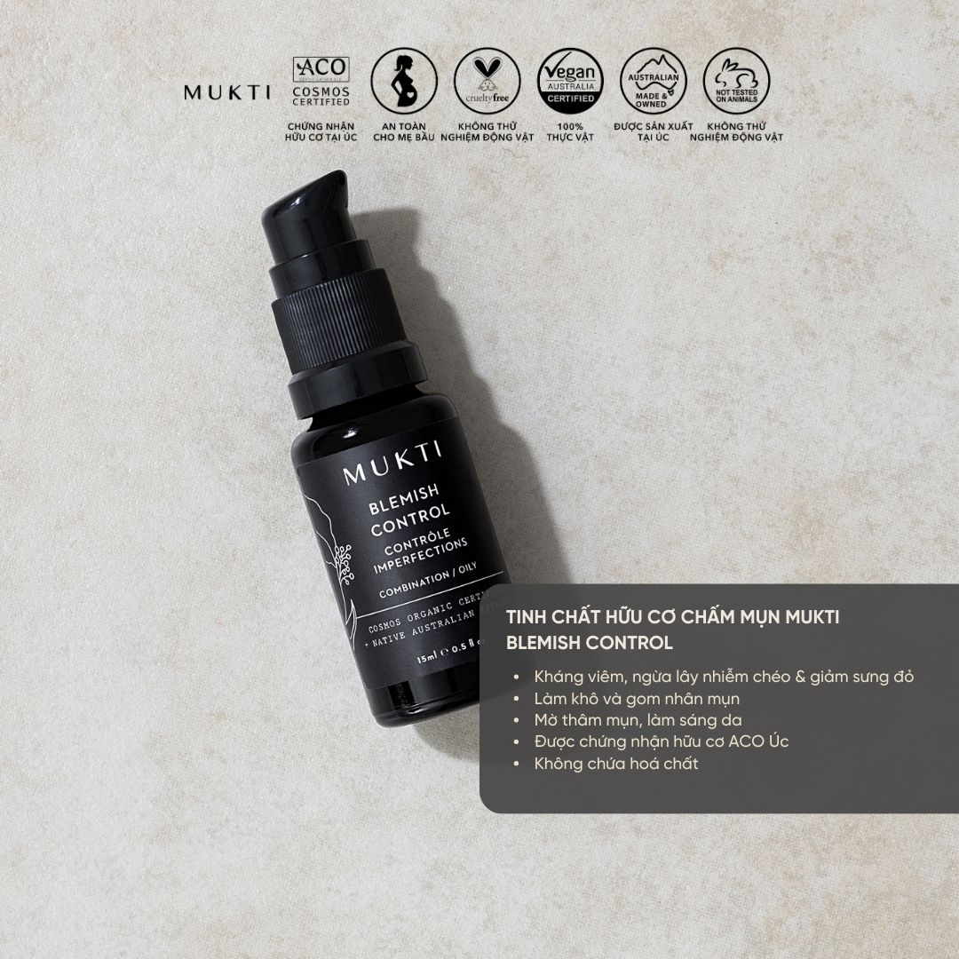 Tinh Chất Trị Và Ngừa Mụn Mukti Blemish Control 15Ml