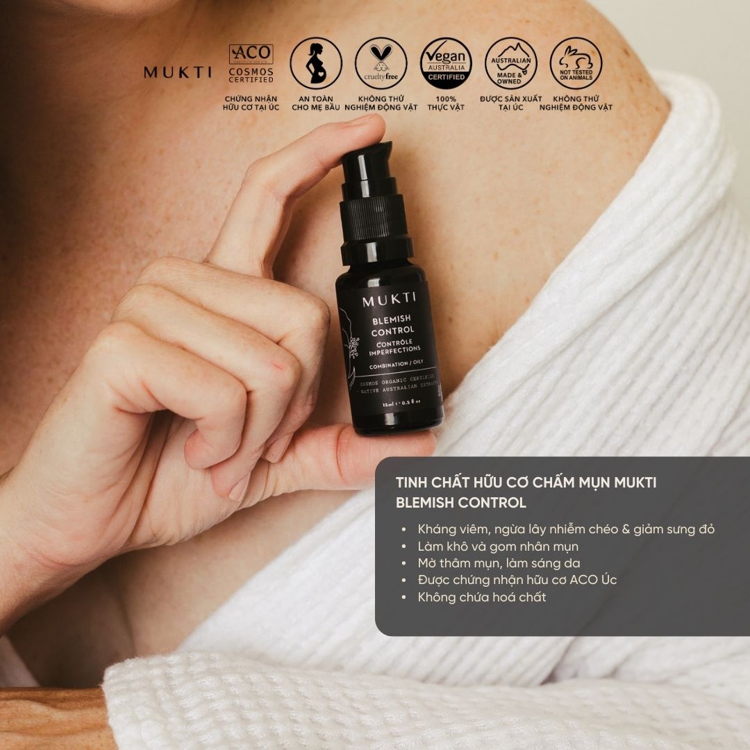 Tinh Chất Trị Và Ngừa Mụn Mukti Blemish Control 15Ml