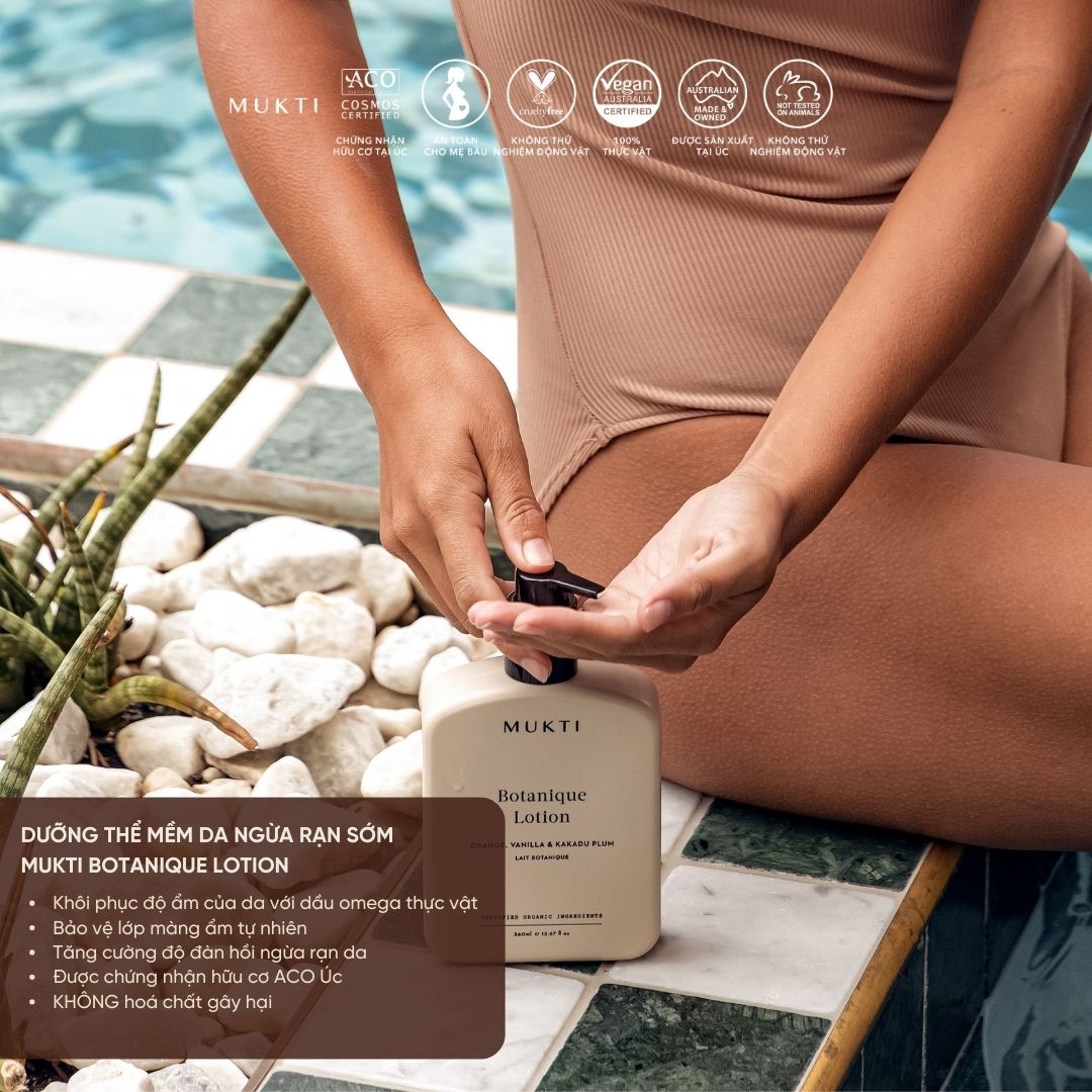 Sữa Dưỡng Thể Nuôi Dưỡng Và Bảo Vệ Da Mukti Botanique Body Lotion 360Ml