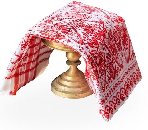 Assamese Cotton Gamosa - ডাঙৰ ফুলৰ