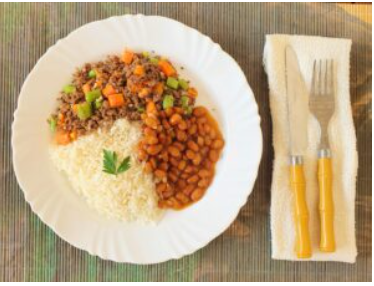 Carne Moida, MIx Legume, arroz e Feijão 300gr	