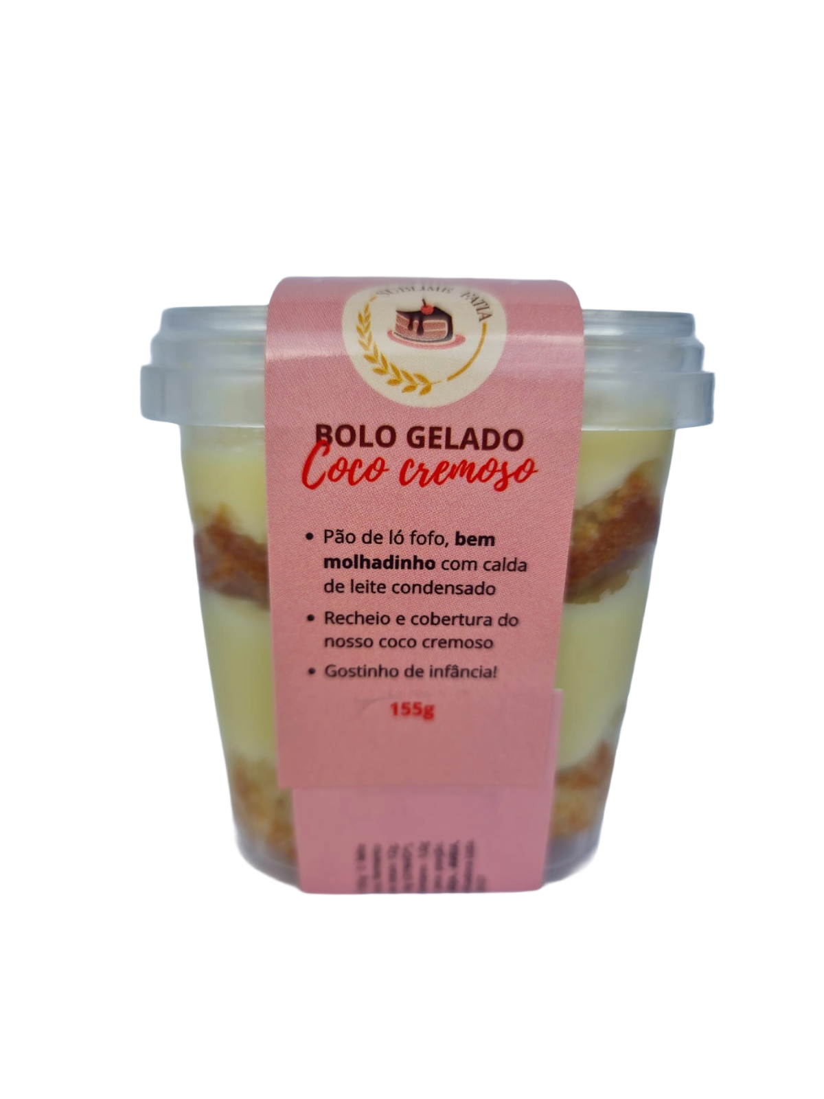 Bolo de Pote Coco Cremoso 150gr