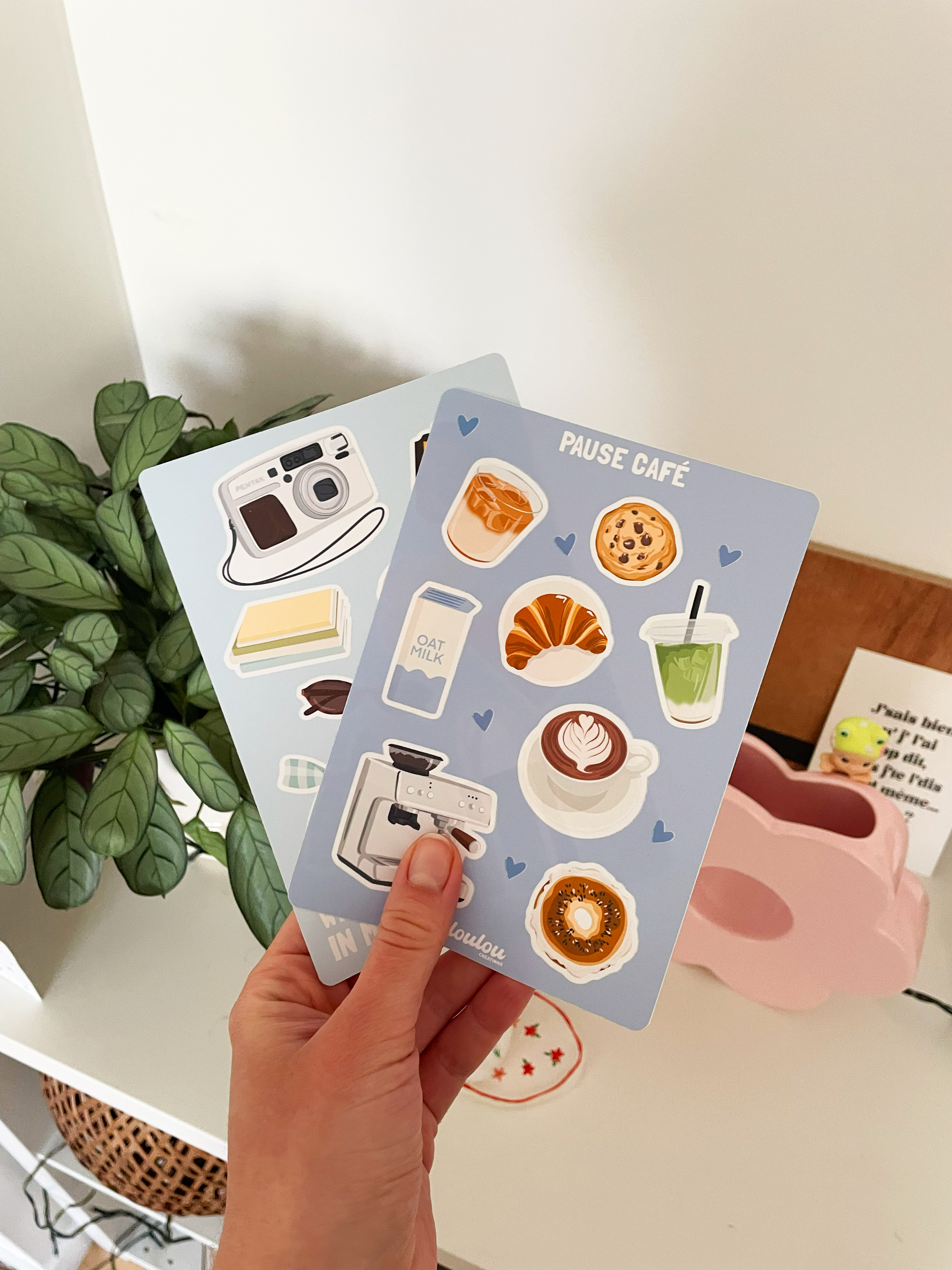 Planche stickers "Pause Café"
