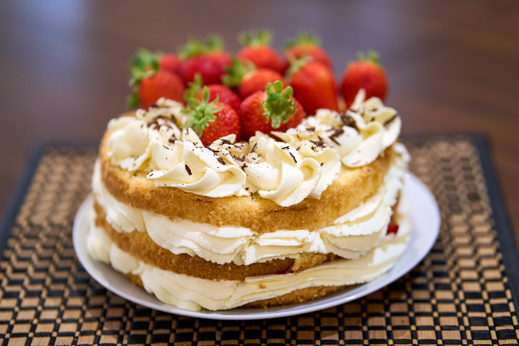 Strawberry Cloud Cake