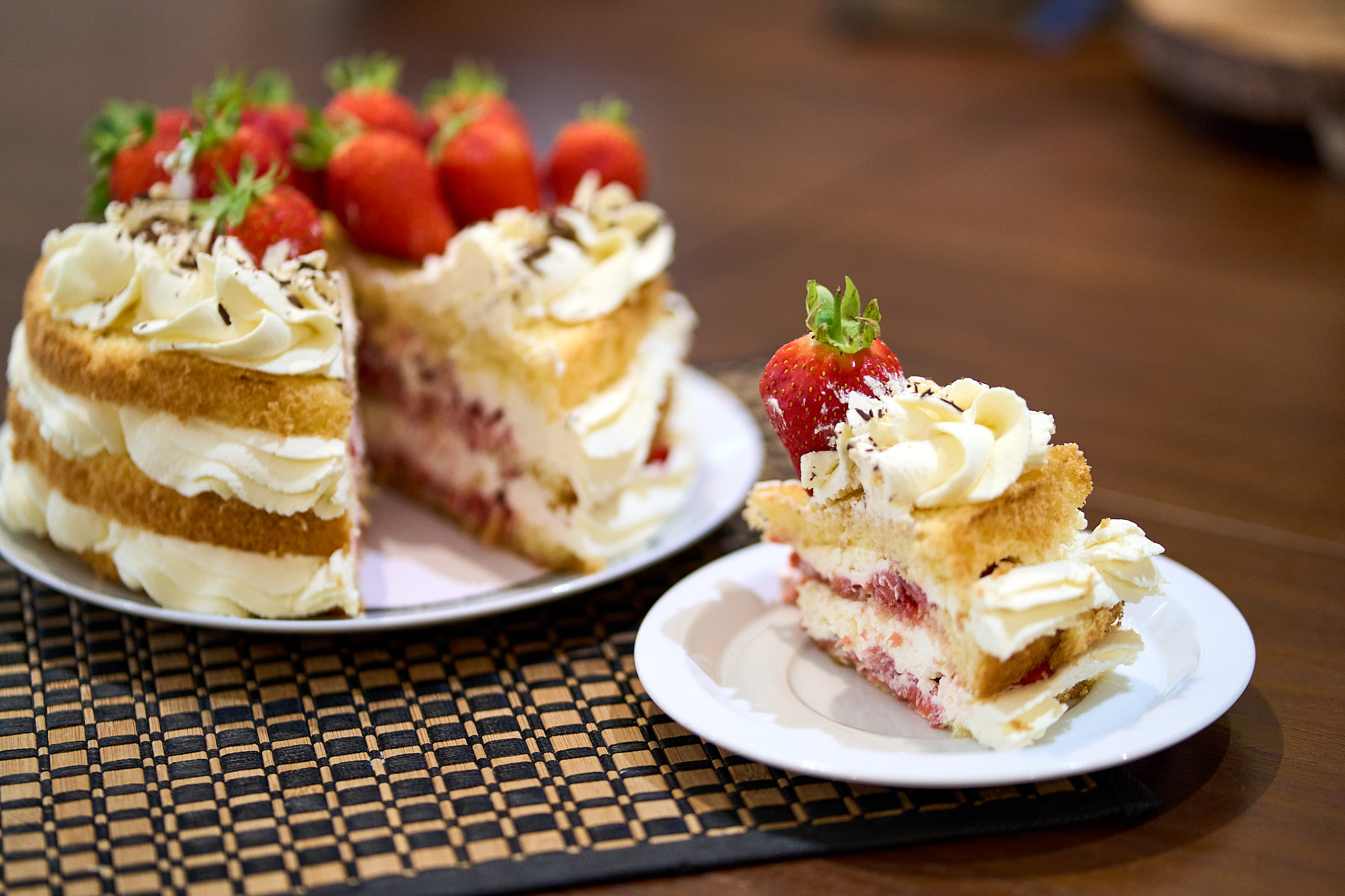 Strawberry Cloud Cake