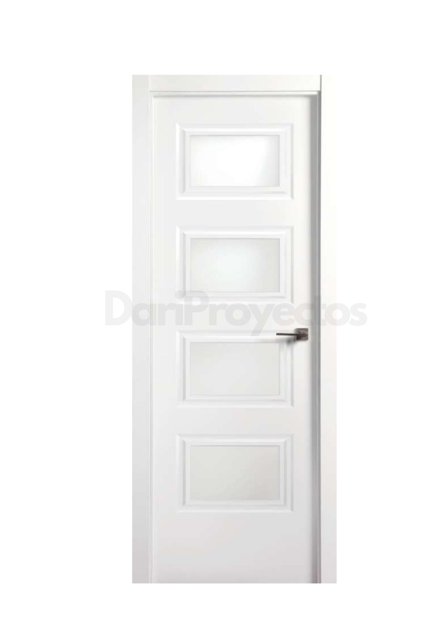 Puerta Blanca Plafonada 4 cantos