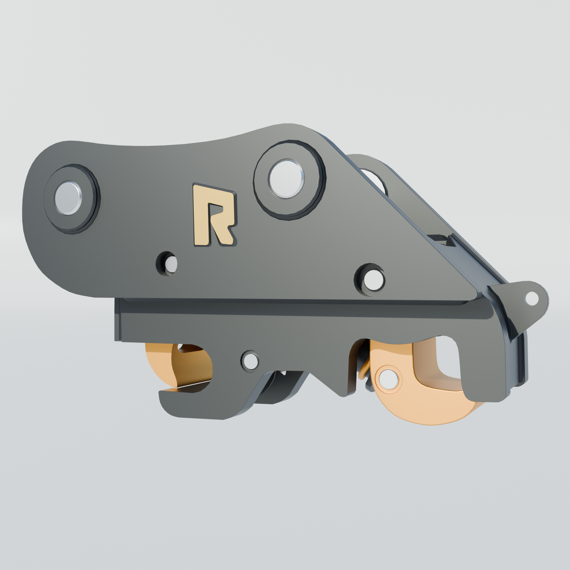 Excavator Attachments Pack - Rockland 31 Pieces - 3D model