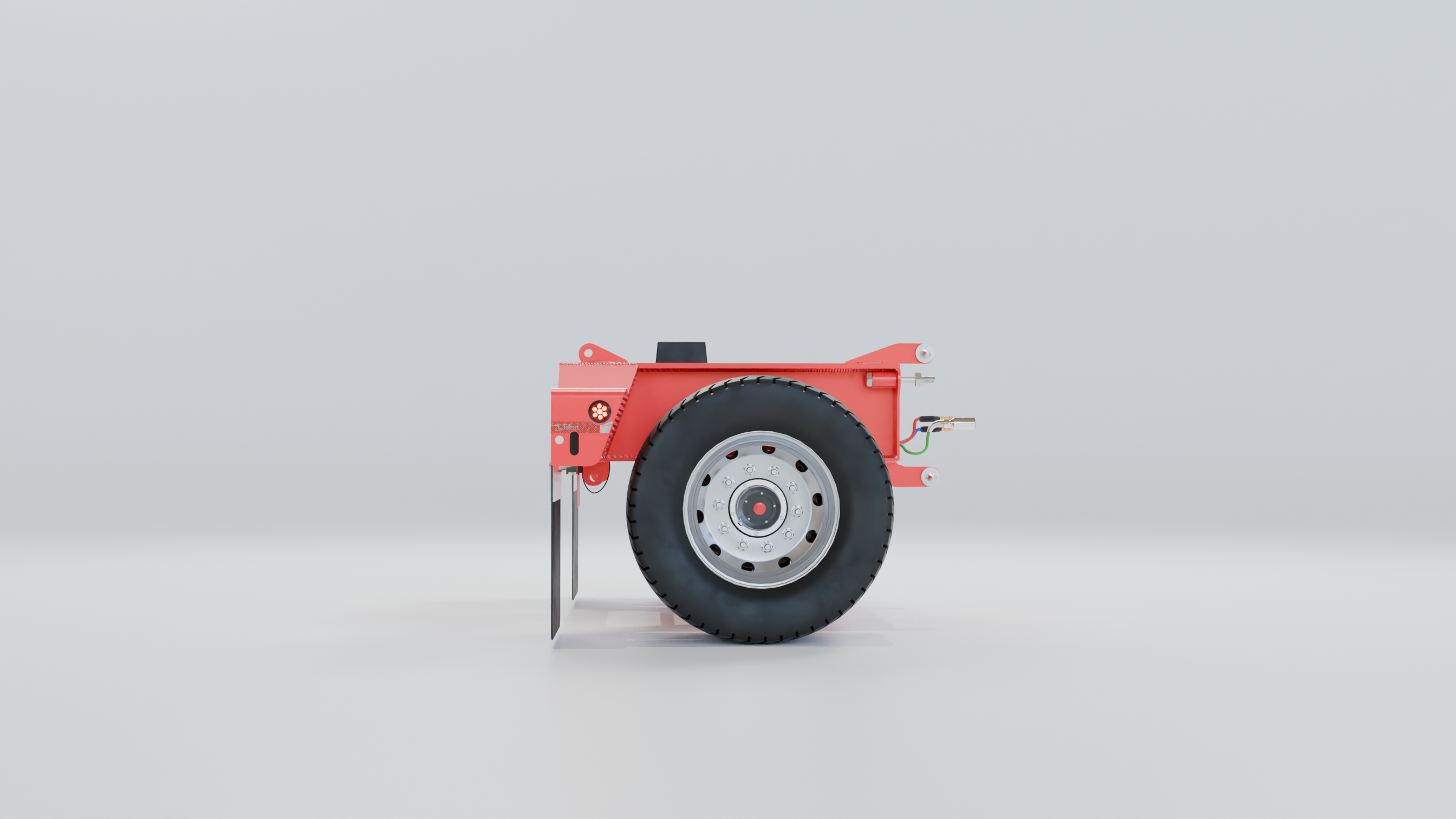 Talbert Trailer Flip Axle 3D model