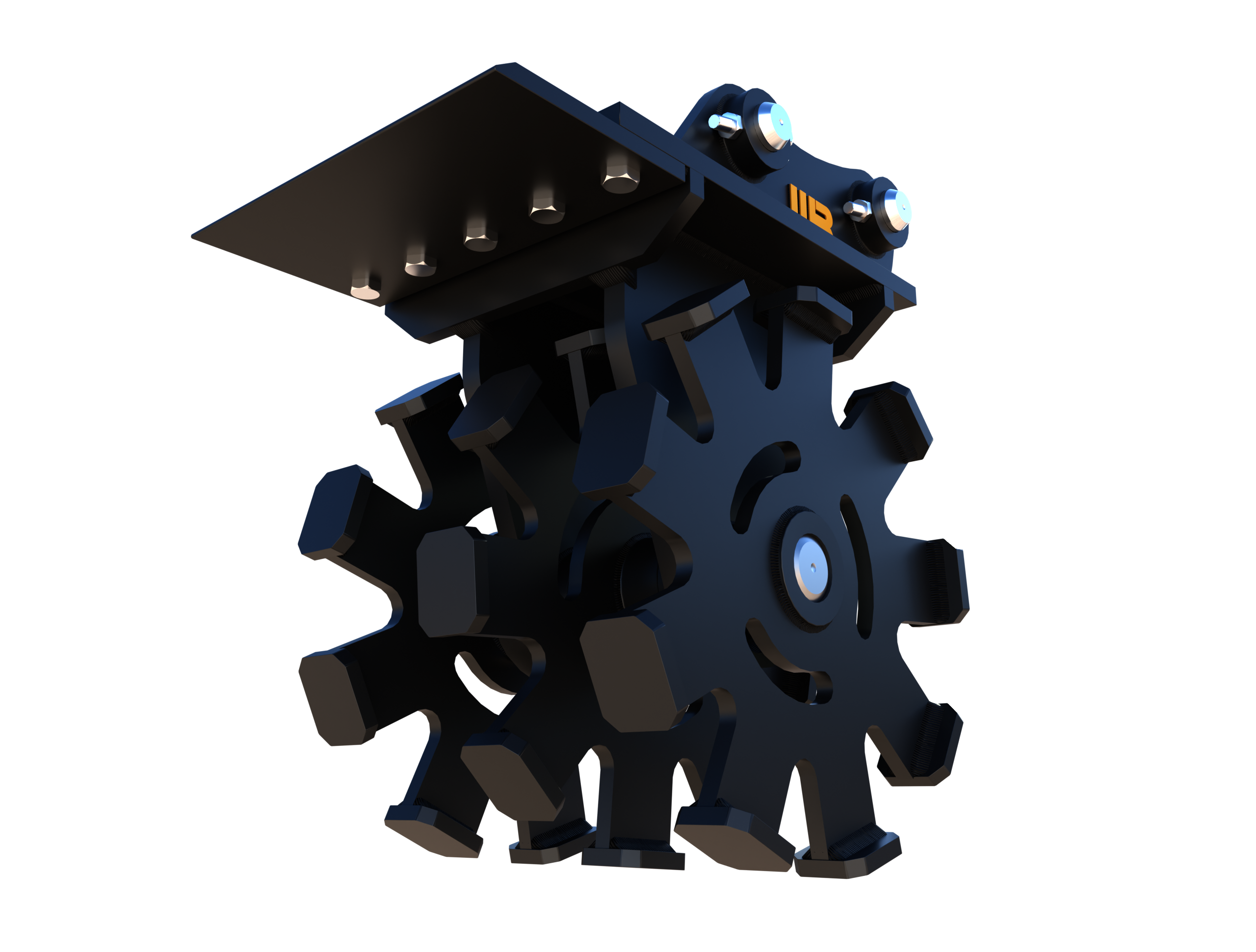 Werk-Brau  wheel compactor  Mini Excavator/BackHoe  3D model