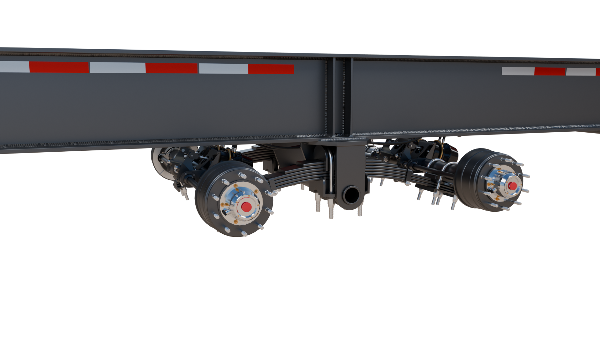 BigJohn knuckleboom loader trailer Forestry Equipment 3D Model