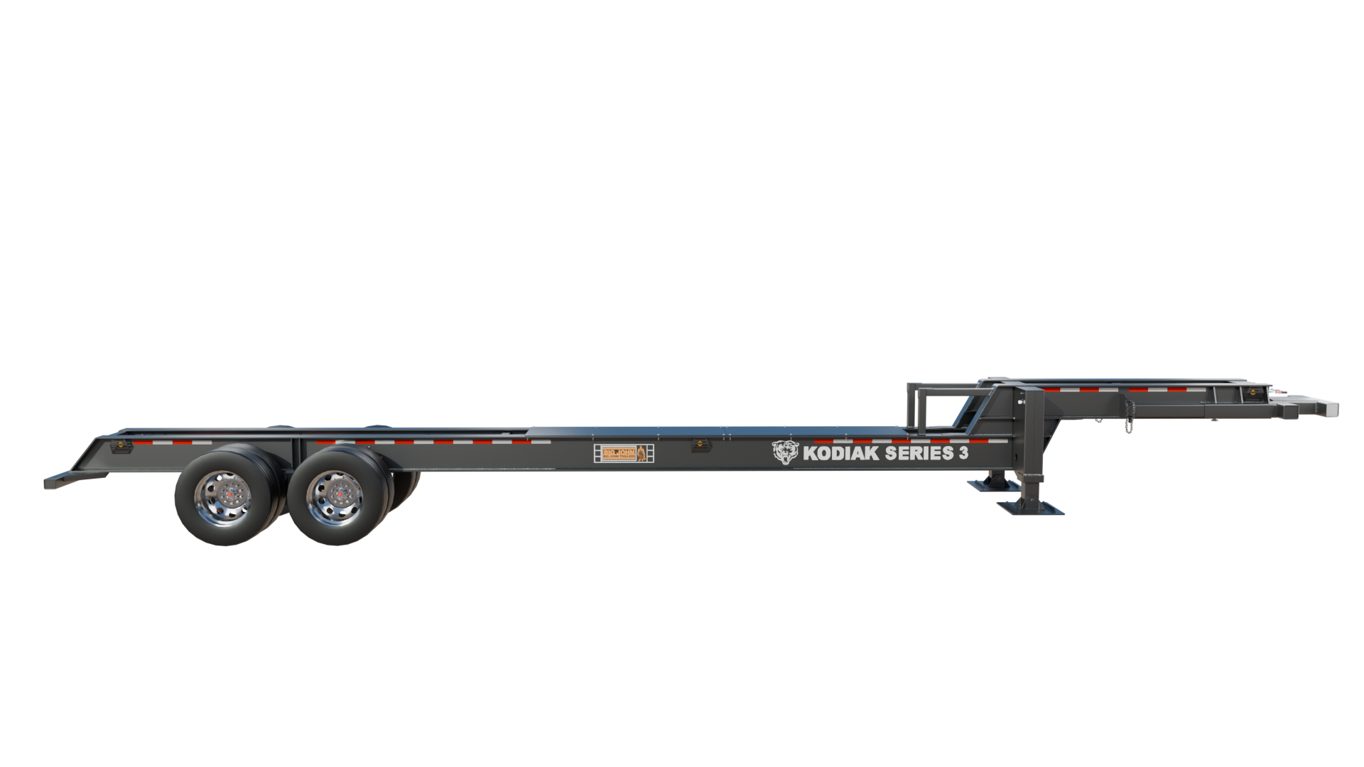 BigJohn knuckleboom loader trailer Forestry Equipment 3D Model