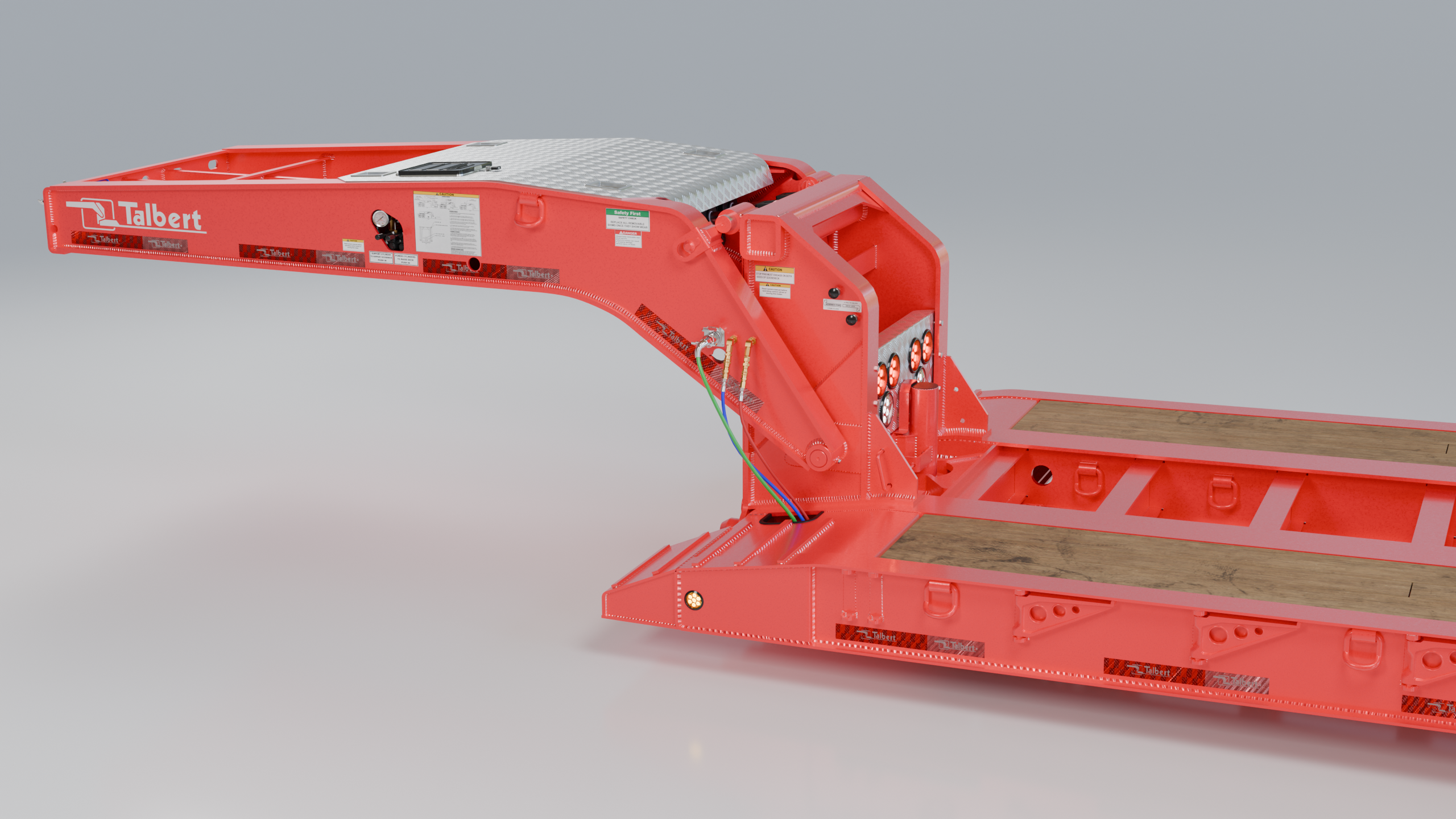 Talbert 55CC Detachable Gooseneck Lowboy – 3D Model