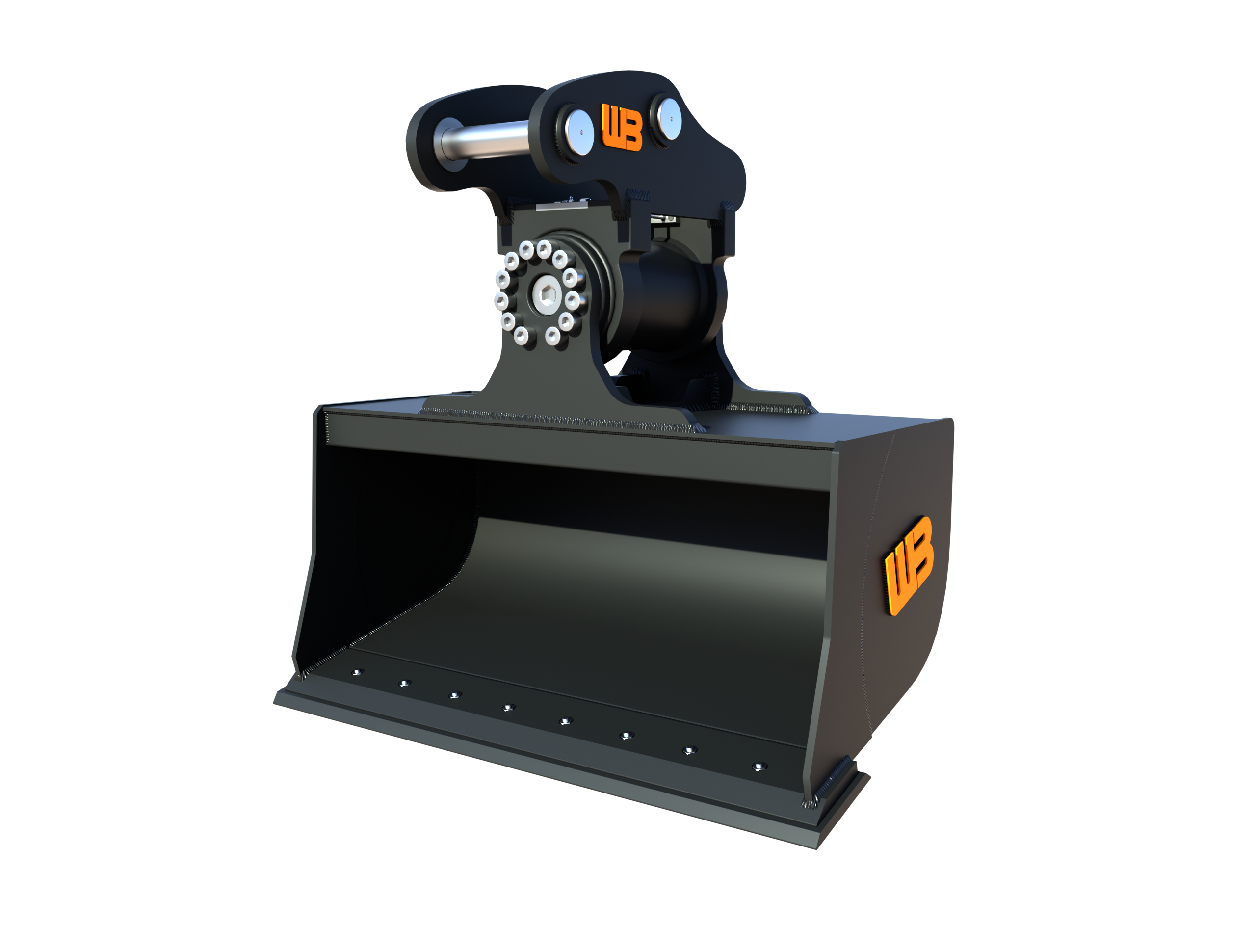 Werk-Brau  excavator Actuator Tilt Ditching mini excavator Bucket 3D model