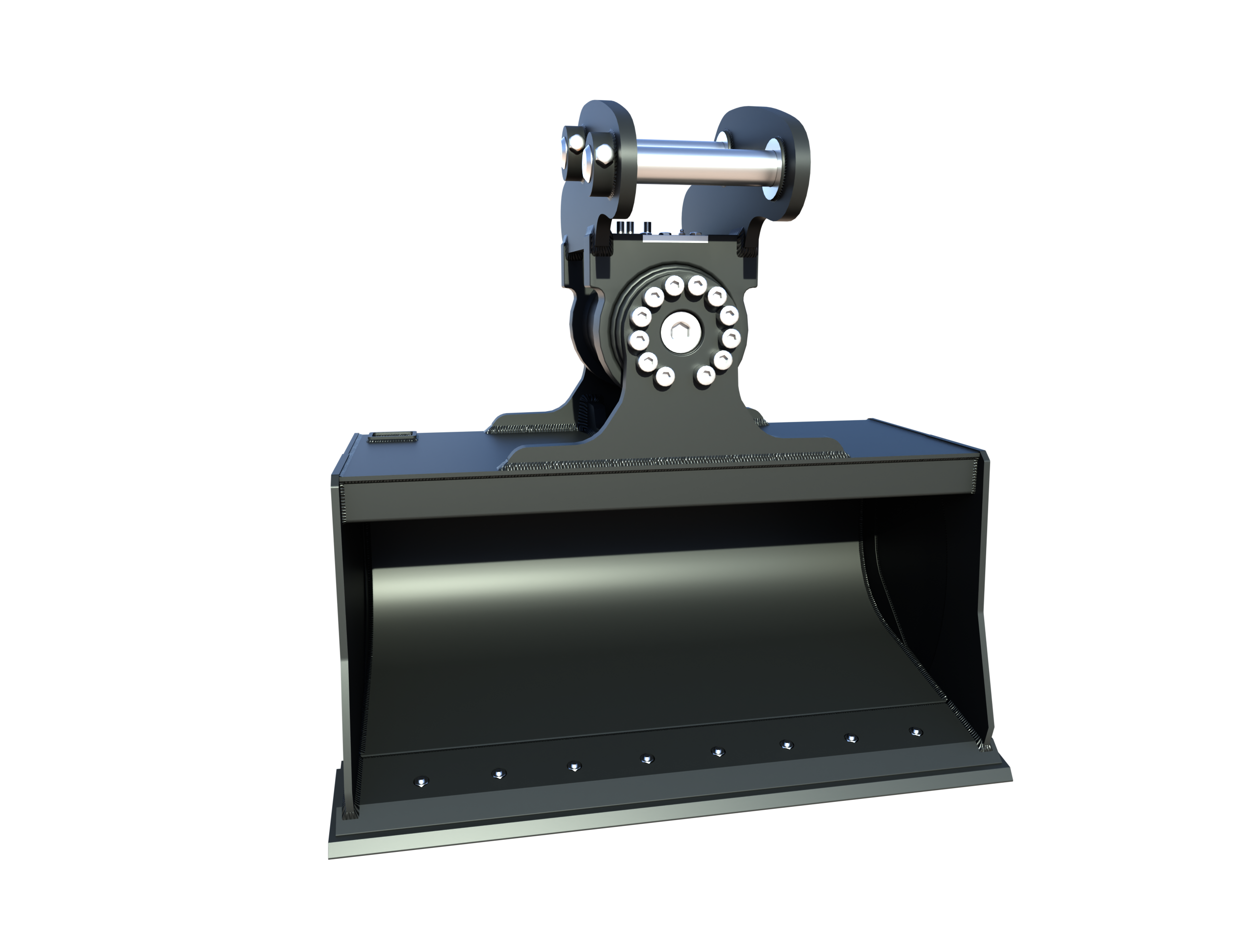 Werk-Brau  excavator Actuator Tilt Ditching mini excavator Bucket 3D model