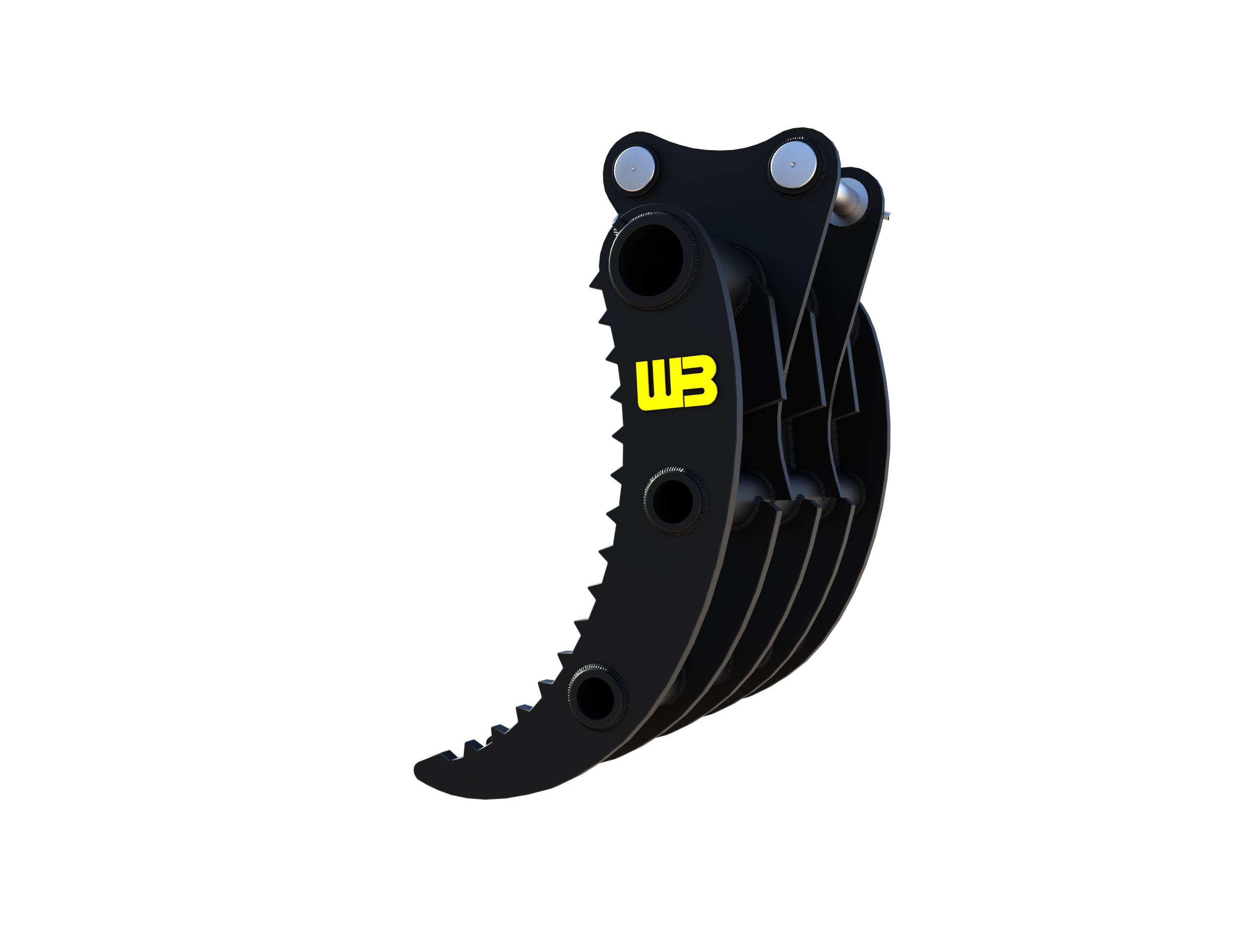 Werk-Brau  Grading Rake  Mini Excavator/BackHoe  3D model