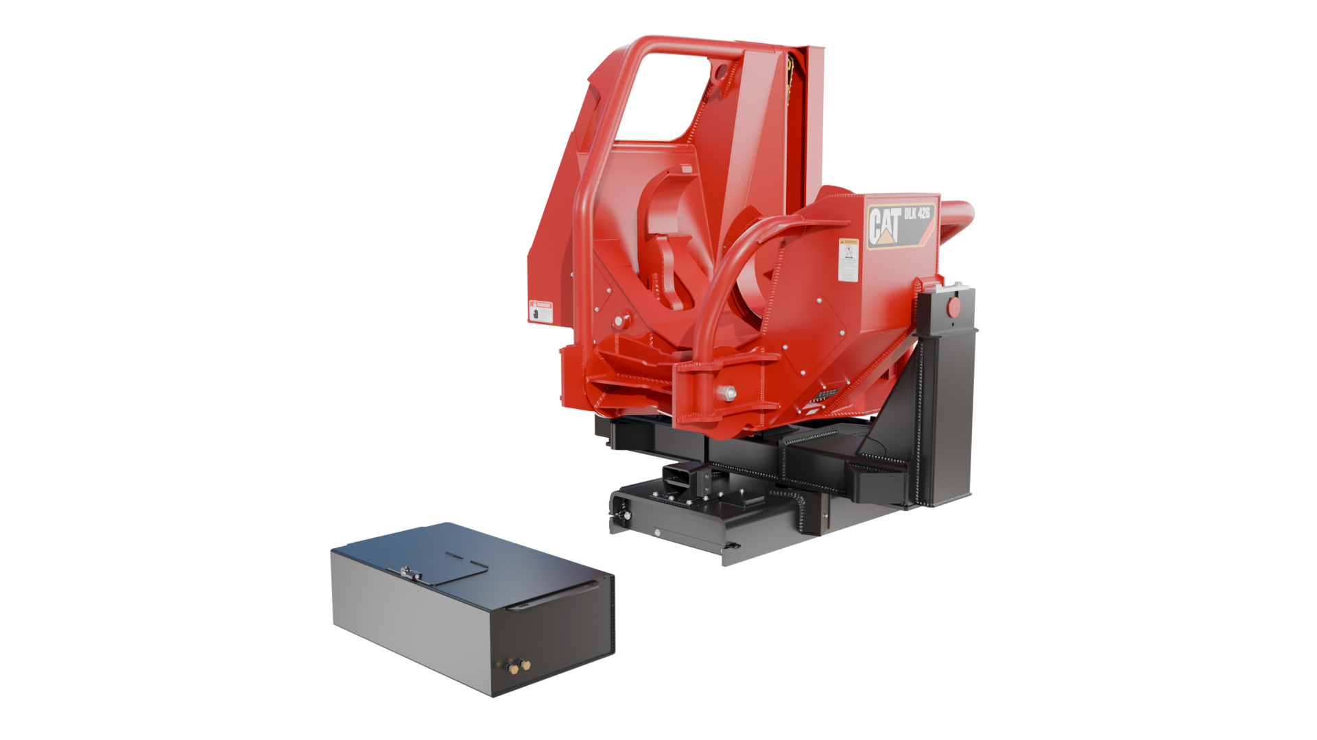 CAT DLK 426 Pull-Through Delimber Trailer-Mounted 3D MODEL
