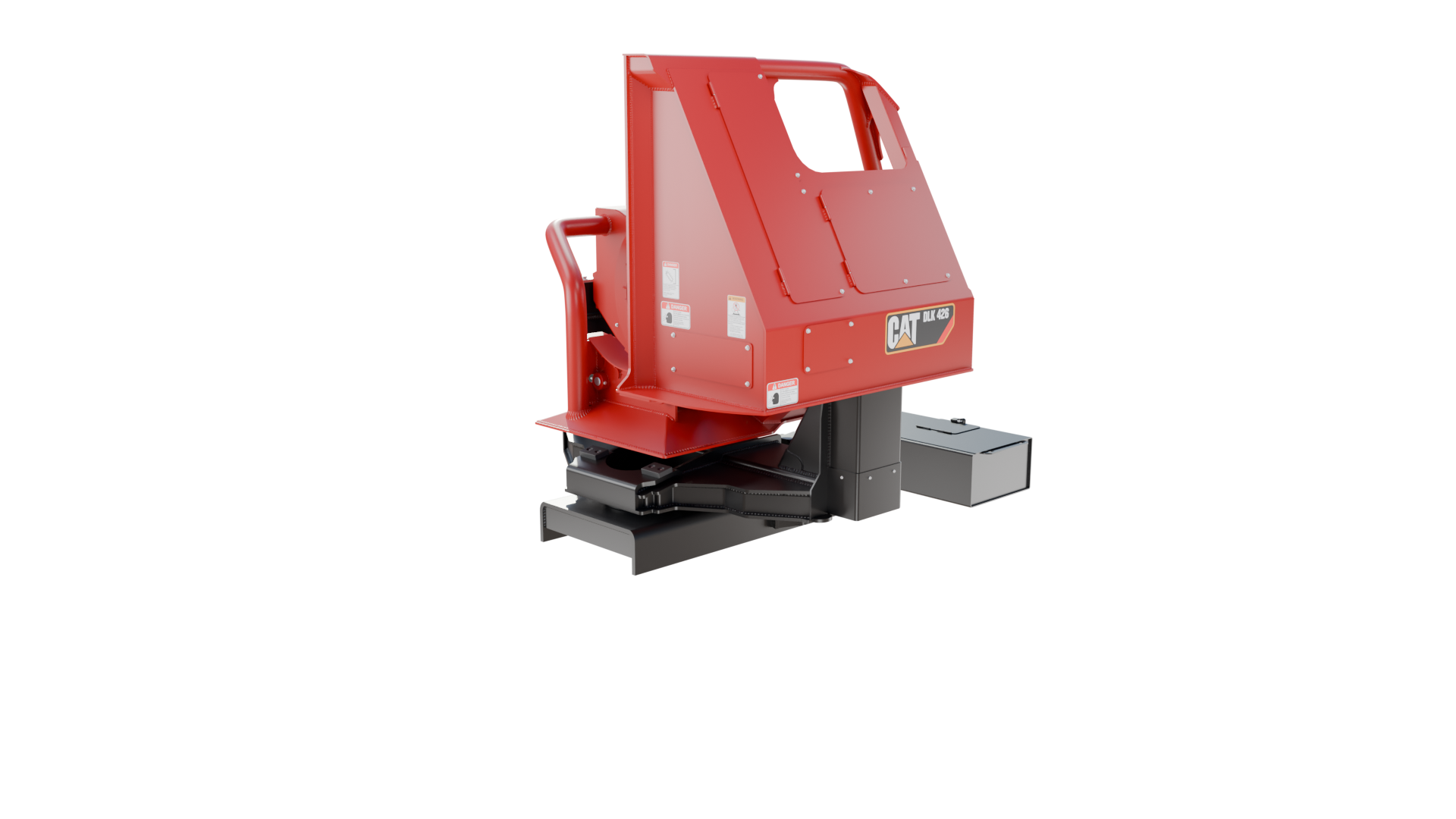 CAT DLK 426 Pull-Through Delimber Trailer-Mounted 3D MODEL