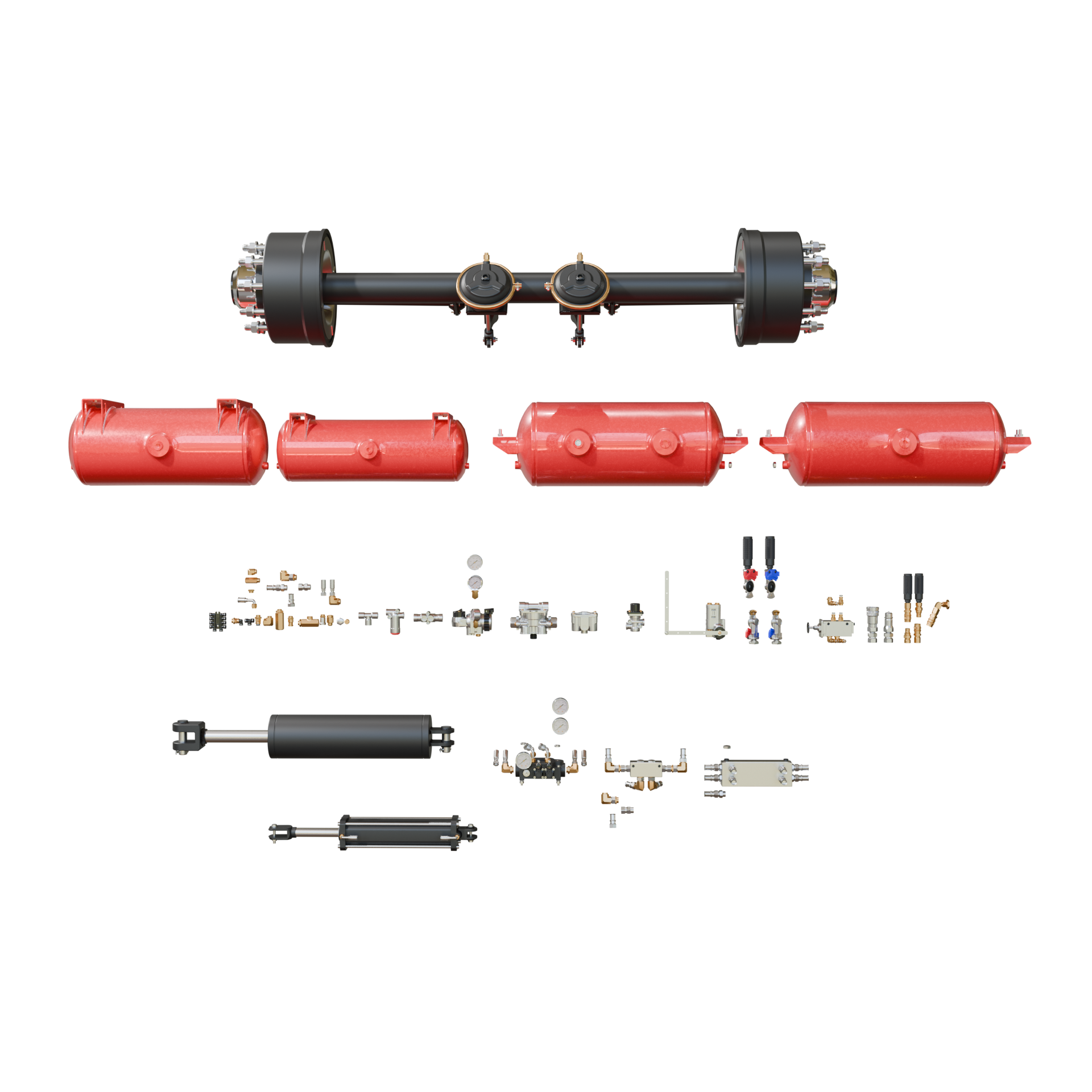 Trailer Hydraulic Parts Pack – Valves, Fittings & Modular Kit