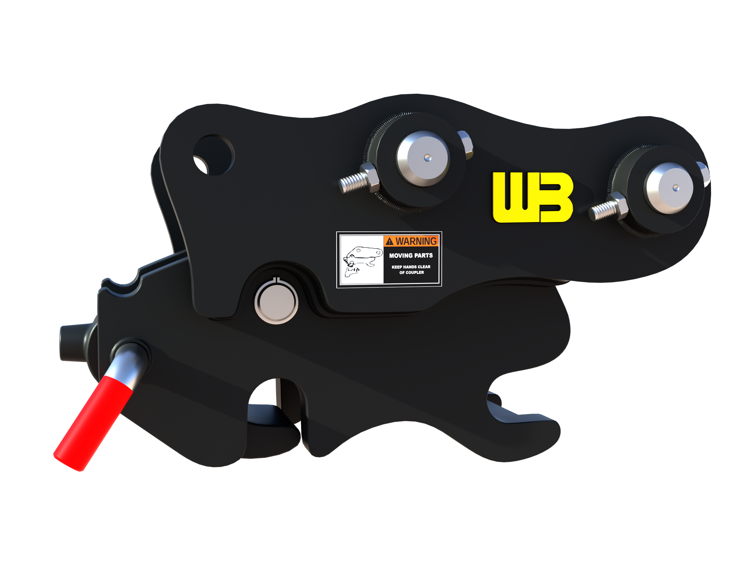 Werk-Brau  spring manual coupler  Mini Excavator/BackHoe 3D model