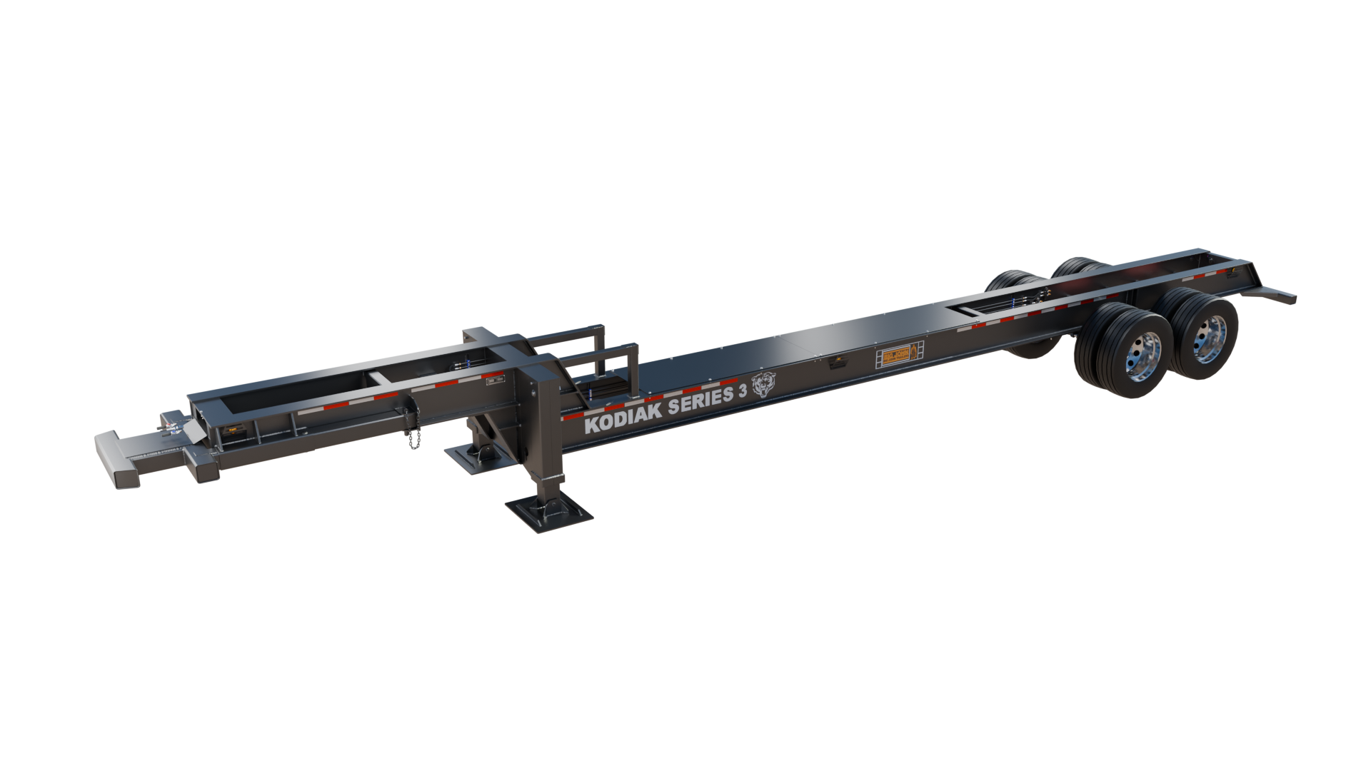 BigJohn knuckleboom loader trailer Forestry Equipment 3D Model