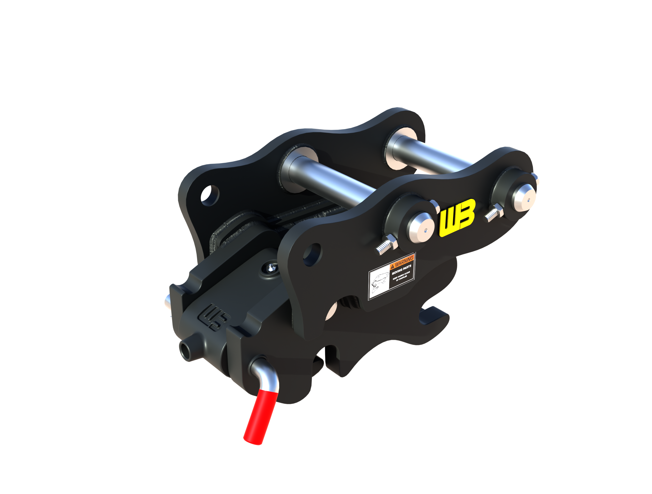 Werk-Brau spring manual coupler Mini Excavator/BackHoe 3D model