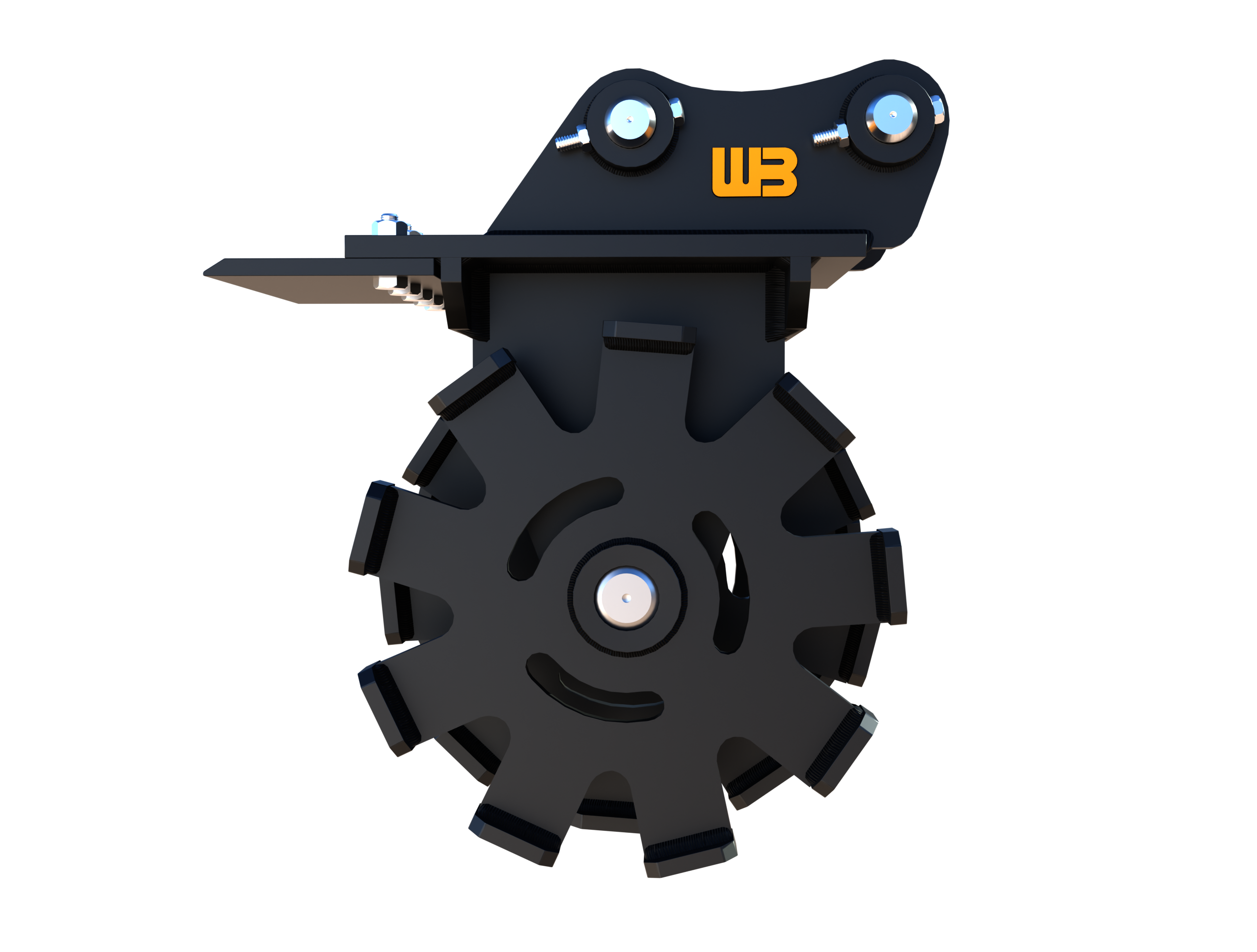 Werk-Brau  wheel compactor  Mini Excavator/BackHoe  3D model