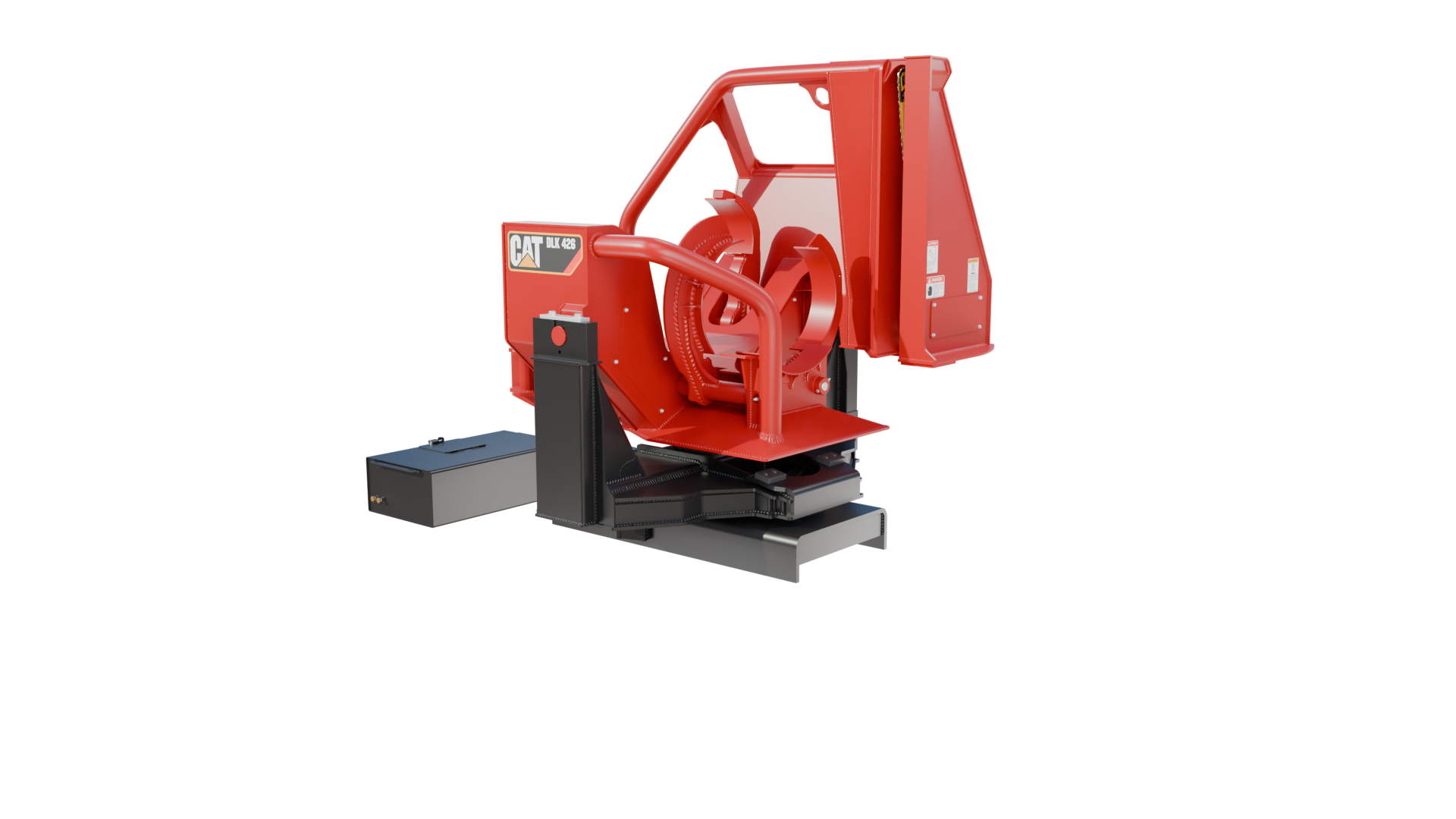 CAT DLK 426 Pull-Through Delimber Trailer-Mounted 3D MODEL