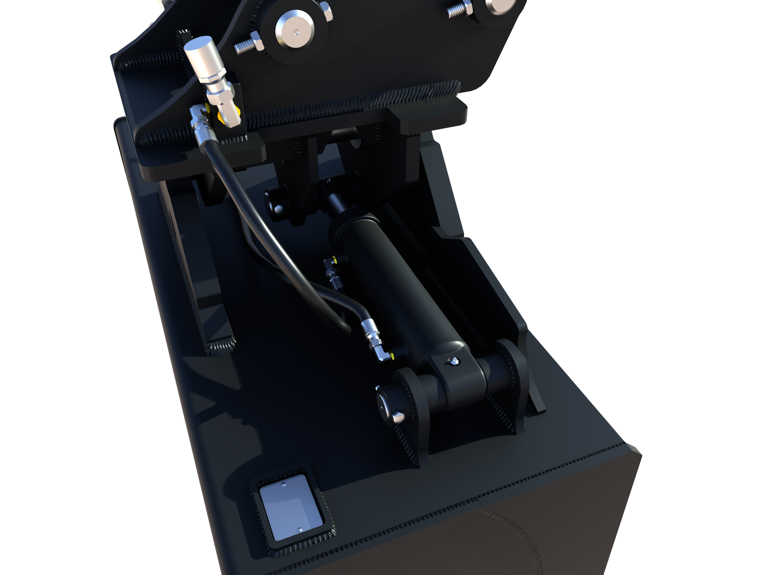 Werk-Brau MINI Hydraulic Tilting Grade Bucket 3d model