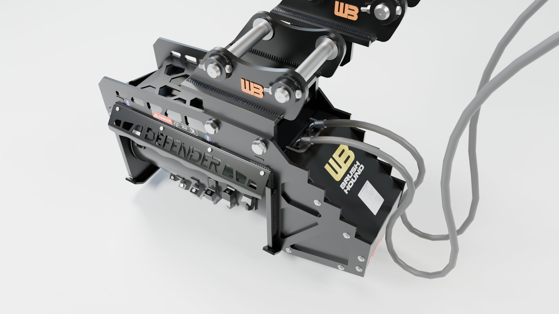 WB Brushhound Excavator Mulcher FX26 3D model