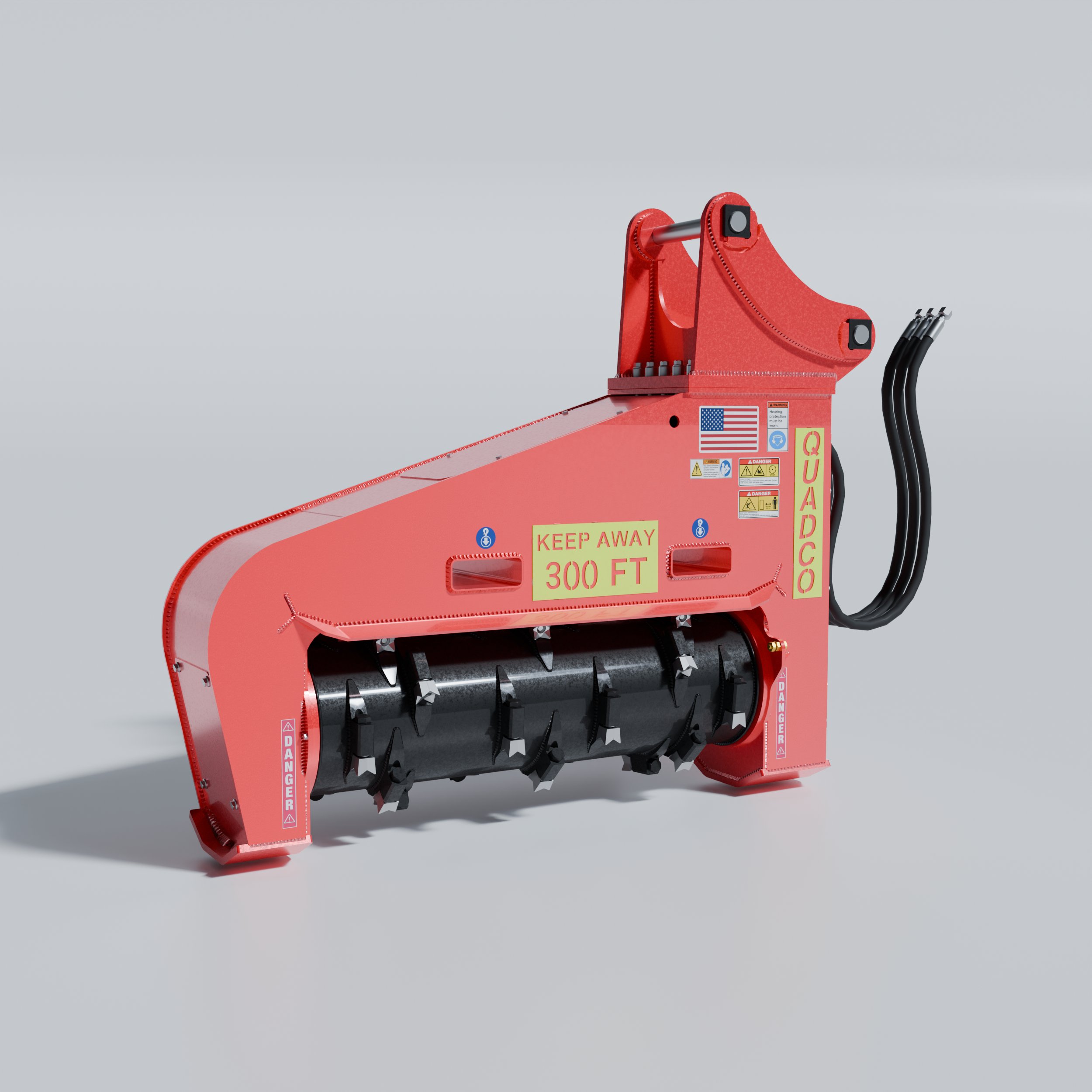 Drum Mulcher Attachment Head QUADCO 