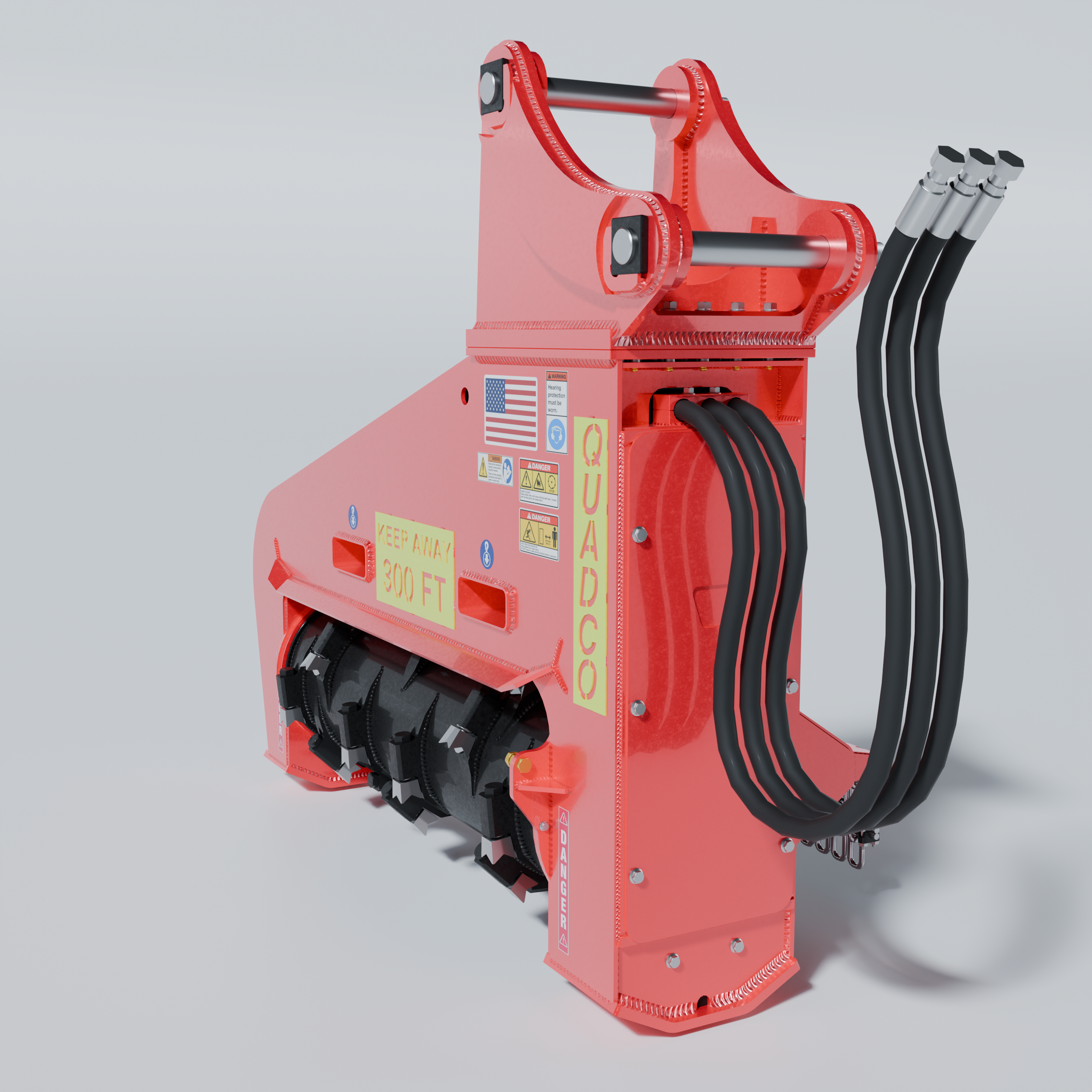 Drum Mulcher Attachment Head QUADCO 