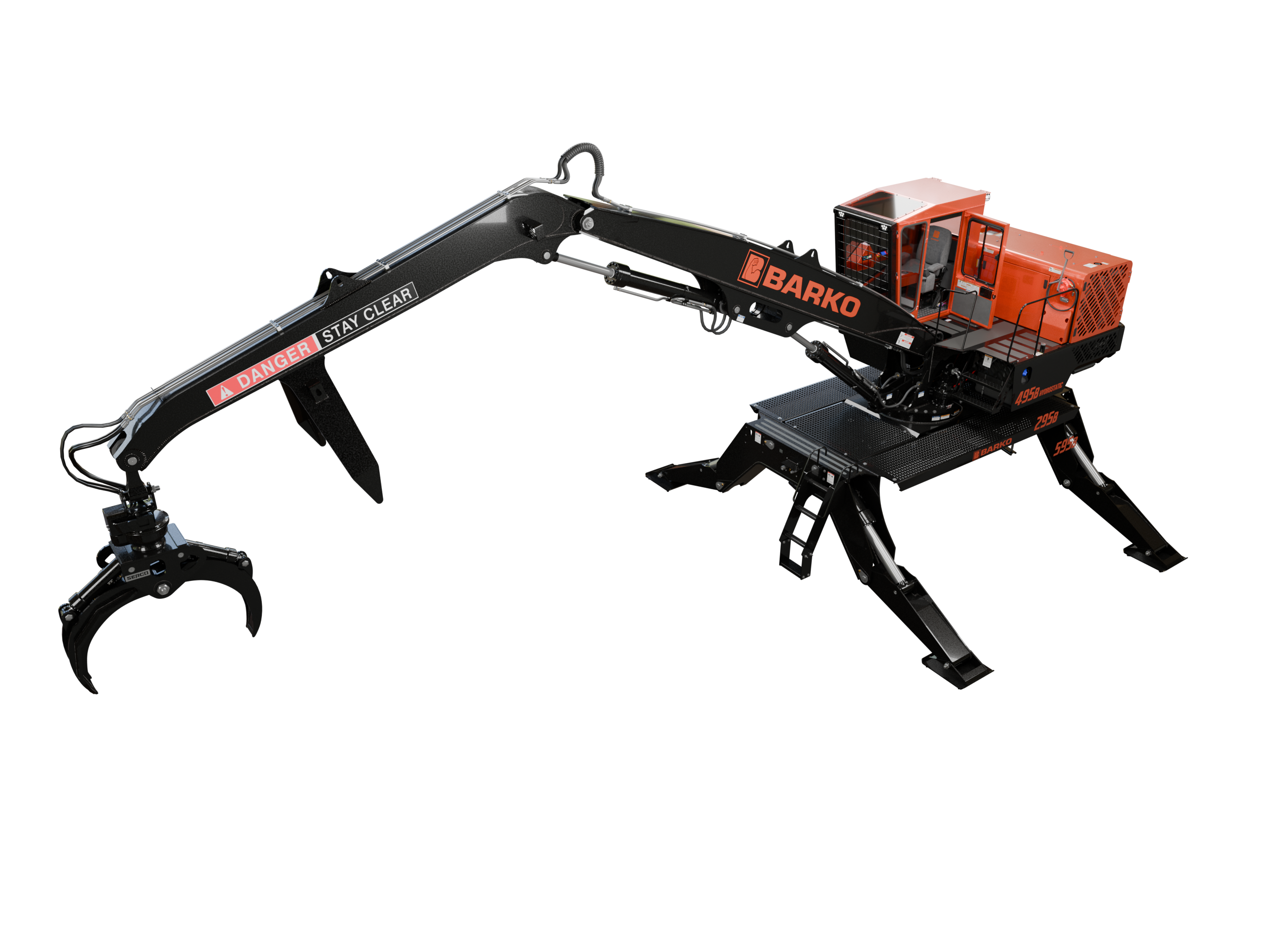 Barko Trailer Log Loader 295B , 495B,  595B 3D model